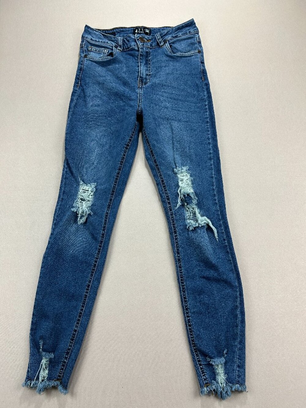 Cuidado Con El Perro Jeans Women's Size 2 Blue Denim Ankle Skinny Stretch